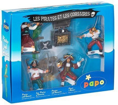 

Papo Pirate Gift Box 4Corsairs With Treasure Chest Captain(Multicolor)
