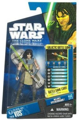 

Hasbro Star Wars Clone Wars Animated 2010 Figure Quinlan Vos #36(Multicolor)