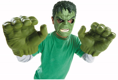 

Krypton Hulk Mask Hands Be a Giant Man GriP And GraP! Super Hero Toy(Green)