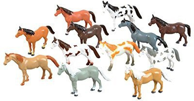 

Rhode Island Novelty 12 Horse 3" To 4" Plastic(Multicolor)