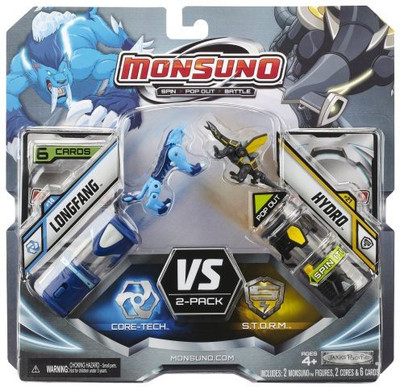 

Monsuno Core "Combat 2Pack" Wave 2 Longfang/Hydro(Multicolor)