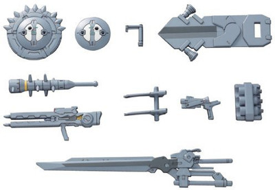 

Bandai Hob Hgbc Hyper Gunpla Battle Weapons(Grey)