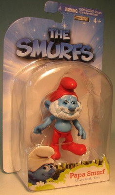 The Smurfs Movie Grab Ems Mini Papa Smurf(Multicolor)