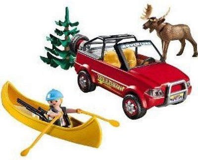 

Playmobil 5898 Playset 4Wheel Drive With Kayak And Ranger 45 Pc Set(Multicolor)