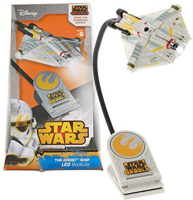 

Santoki Star Wars Rebels The Ghost Ship BookLite - LED Book Light with Large Adjustable Clip and Timer(Multicolor)