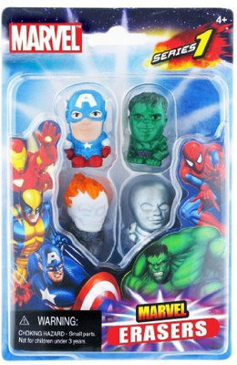 

Marvel Collectible Erasers 4Pack (Series 1 Set A)(Multicolor)