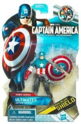 

Hasbro Captain America Movie 4 Inch Series 1 Action Figure Ultimates Captain America(Multicolor)