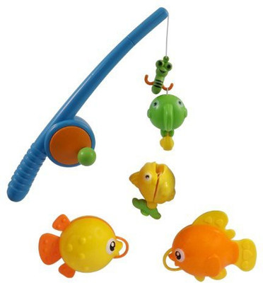 

Liberty Imports Rod And Reel Fishing Fun Bathtub Bath Set For Kids(Multicolor)