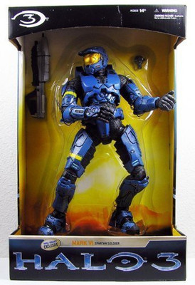 

Halo 3 McFarlane Toys Exclusive 12 Inch * Giant Sized * BLUE Mark VI Spartan Soldier(Multicolor)