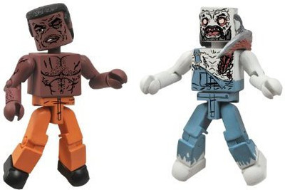 

Diamond Select S Walking Dead Minimates Series 3 Tyreese And Farmer Zombie(Multicolor)