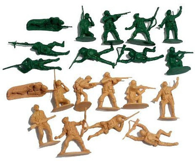 

Hunson 300 Pieces 2 Army Men Colors For Battle(Multicolor)