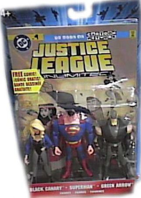 

JLA Justice League Unlimited Black Canarysuperman& Green Arrow(Multicolor)