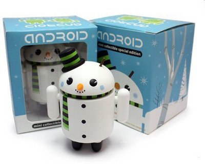 

DYZ Plastics Android Flakes Snowman 3" Inch Mini Collectible Special(Multicolor)