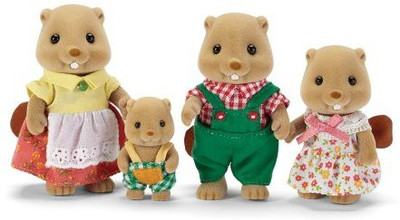 

Calico Critters Woodbrook Beaver Family Playset(Multicolor)