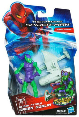 

Hasbro Amazing Spiderman Movie 375 Inch Glider Attack Green(Multicolor)