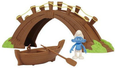 

The Smurfs Movie Theme/Adventure Gift Packs Wave #1 Smurf In Smurf Village Bridge Theme Set(Multicolor)