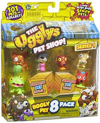 

THE UGGLYS PET SHOP Toy Figure (8-Pack)(Multicolor)