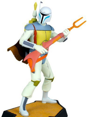 

Star Wars Boba Fett Holiday Special Animated Maquette Bust(Multicolor)