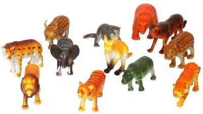 

SR Gifts 12 Pcs Wild Animal Set (Medium Size)(Multicolor)