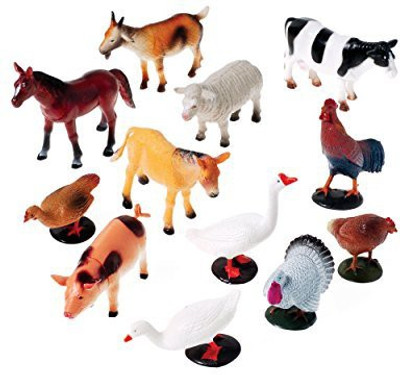 

US Toys Company 2386 Farm Animals12 Piece(Multicolor)