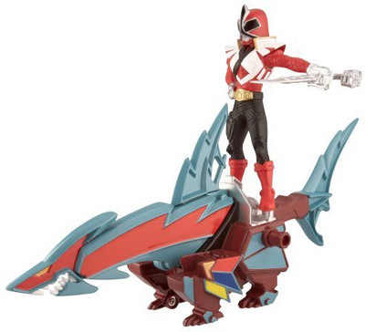 

Power Rangers Power Ranger Zord Vehicle W/Sharkzord With Red Ranger(Multicolor)
