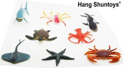 

Hang Shuntoys Ocean Animals Plastic Toys For Kids (8 Pcs. Pack)(Multicolor)