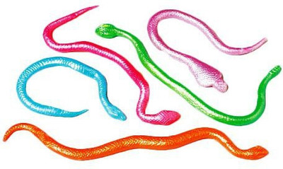 

US Toys Dozen Stretchy Snakes(Multicolor)
