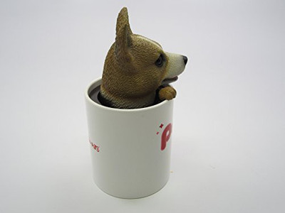 

IDEA-MAX Idea Max Peekapet Bobble Heads Puppy Love Corgi (Mug)(Multicolor)