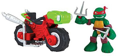

Teenage Mutant Ninja Turtles Precool Half Shell Heroes Raphael With Mini Cycle Set(Multicolor)