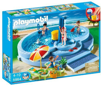 

Playmobil Pool Bath Toy(Pink, Blue)