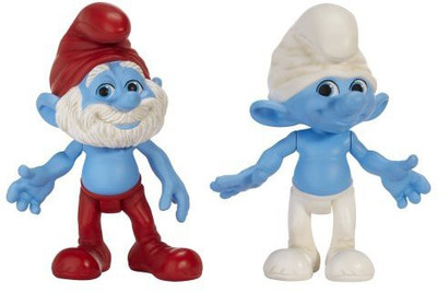 

The Smurfs Smurfs Movie Basic Pack Wave 1 Papa And Clumsy Smurf(Multicolor)