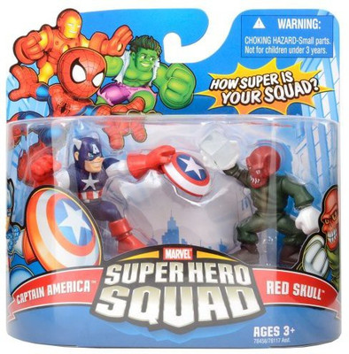 

Hasbro Marvel Super Hero Squad Captain America And Red Skull 2Pack(Multicolor)