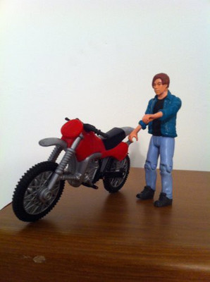 

Terminator 2 John Connor With Motorcycle(Multicolor)