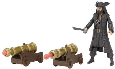 

Pirates of the Caribbean Battle Pack Wave #1 Blackbeard With Dual Blasting Cannons(Multicolor)