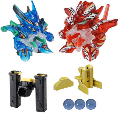 

Takara Tomy Japanese Cross Fight B-Daman CB-23 - SUPER CUSTOM SET Power & Rapid-Fire(Red, Blue)