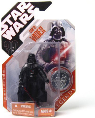 

Star Wars Basic Darth Vader 30Th Anniversary Saga Legends W/ Coin(Black)