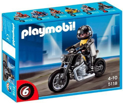 

Playmobil Custom Motorcycle With Rider(Multicolor)