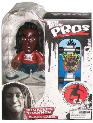 

Tech Deck Pro Skater With Skateboard Shuriken Shannon Black Label(Multicolor)