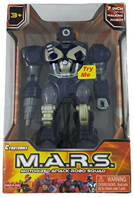 

Cybotronix Mars Motorized Walking Cyber Bot Attack Robot Dark Blue(Multicolor)