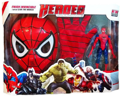 

MK Enterprises Spiderman with Mask and Glove(Multicolor)