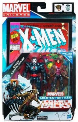 

Marvel Universe Marvel`s Greatest Battles Comic Packs - Gambit and Mister Sinister Pack 4 Inches(Multicolor)