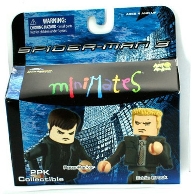 

Spiderman 3 Minimates 2Pk Collectible Peter Parker Vs Eddie Brock(Multicolor)