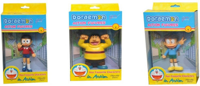 

GRVK Gian - Suneo - Nobita Hi 3 Action Figurines Toy(Multicolor)