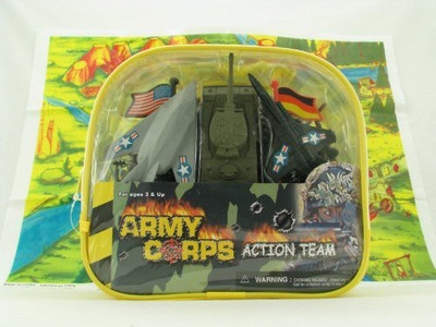

McToy Deluxe 100 Piece Military Army Play Set(Multicolor)