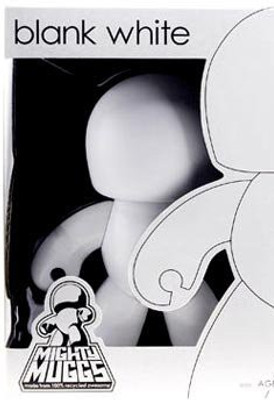 Mighty Muggs Blank White Customizable Figure(Multicolor)