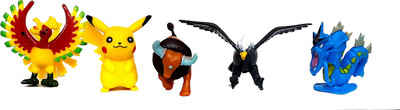 

SRVSOFT pokemon set of 5(Multicolor)