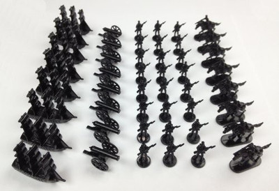 Morrison Games Napoleonic & Civil War Military Miniatures (Black) Plastic(Black)