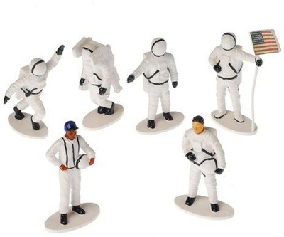 

US Toys Plastic Astronaut Toy Figurines (1 Dozen), 2-1/2"(Multicolor)