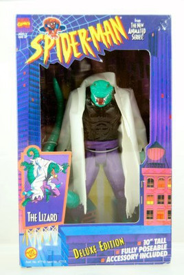 

Toybiz The Lizard Deluxe Edition Spiderman Marvel 10" Tall Fully(Multicolor)