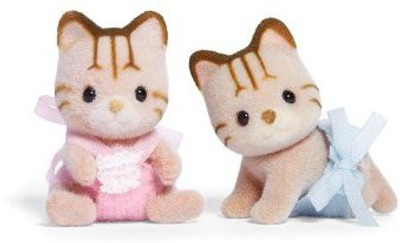 

Calico Critters Caramel Cat Twins(Multicolor)